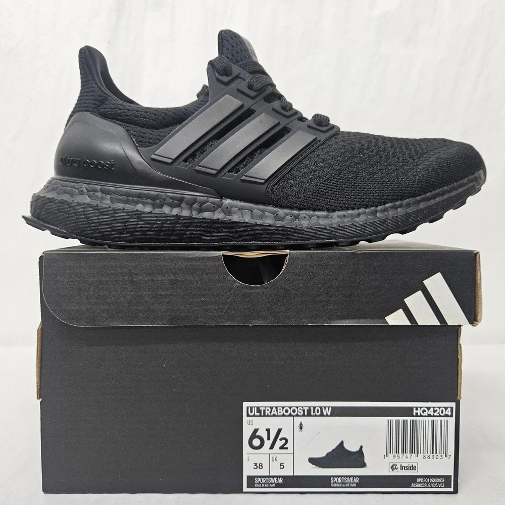Adidas Ultraboost 1.0 W Running Shoes HQ4204‎ Triple Black Women's Size 6.5